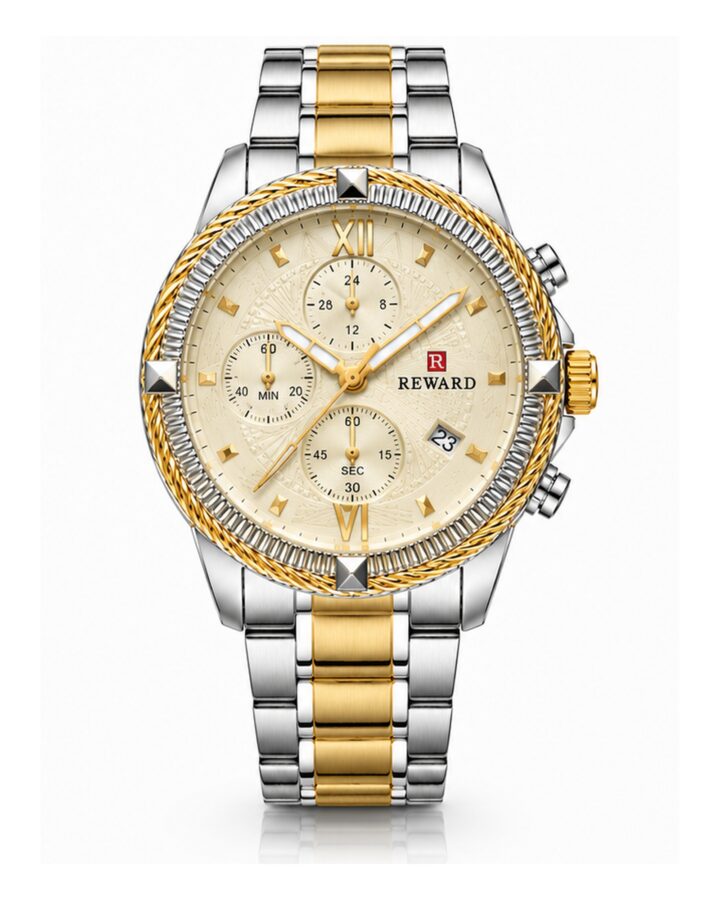REWARD TWO-TONE GOLD & SILVER CHRONOGRAPH